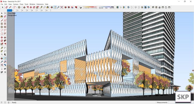 Sketchup office building J8 3D Model