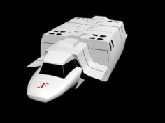 Visitor sky fighter transport v2 3D Model