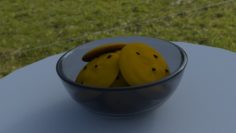 Saucer of cookies 3D Model