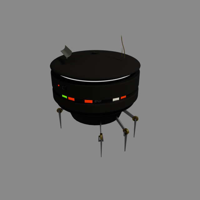 Sci-Fi Hover Droid Free 3D Model