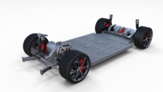 2020 Tesla Roadster 3 Motor Chassis 3D Model