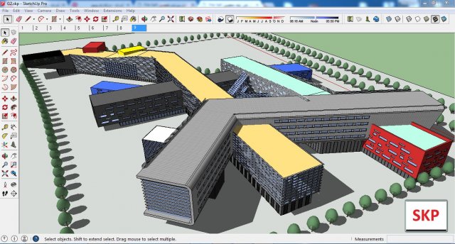 Sketchup office building G2 3D Model