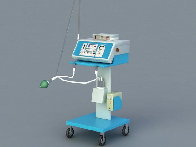 Ventilator Medical Equipment 3D Model