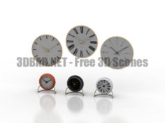 Arne Jacobsen Clocks 3D Collection