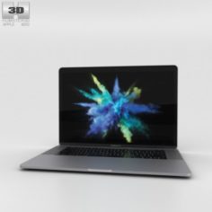 Apple MacBook Pro 15 inch 2016 Space Gray 3D Model