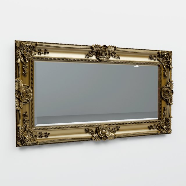 Mirror in classic frame 3D Model