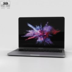 Apple MacBook Pro 13 inch 2016 Space Gray 3D Model