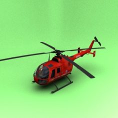 BO-105 Air Ambulance 3D Model