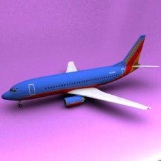 Boeing 737 Southwest Airliners 3D Model