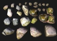 Forest rock stone 3D Model