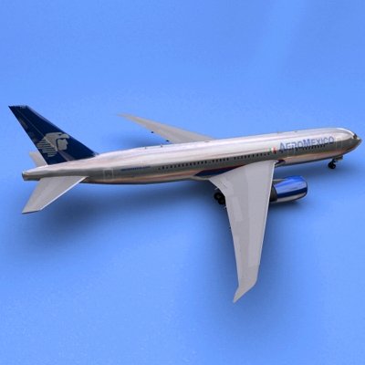Boeing 777 Aeromexico 3D Model