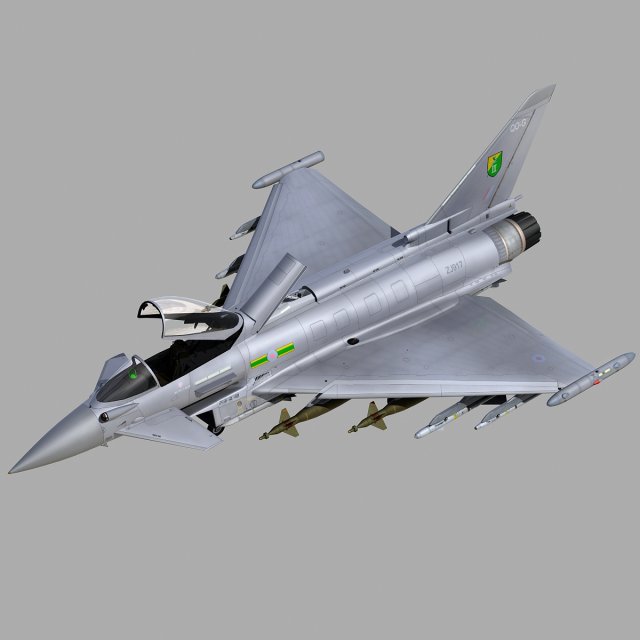 RAF Eurofighter Typhoon 3D Model