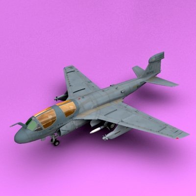 EA-6b Low Visible 3D Model