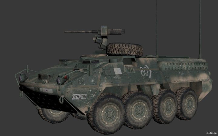 Stryker MGS 3D Model