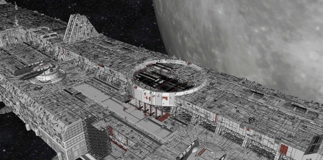 Starship troopers lunar base 3D Model