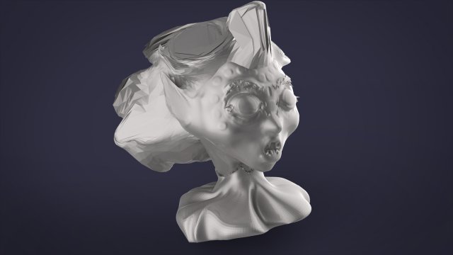 Sleeping Pixie 3D Printable Free 3D Model