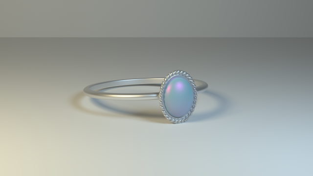 Opal Ring 3D Model