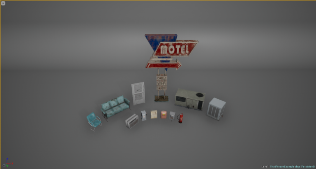 Exterier Motel fullpack 3D Model