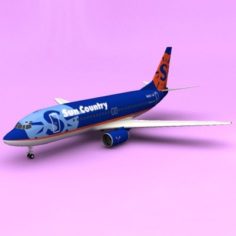 Boeing 737 SunCountry 3D Model