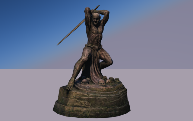 Malacath statue devil 3D Model
