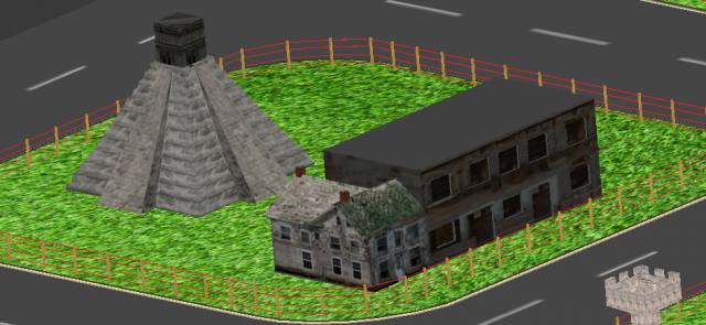 Stage for street circuit 3D Model