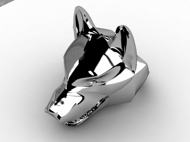 Brillianse ring with dog head 3D Model