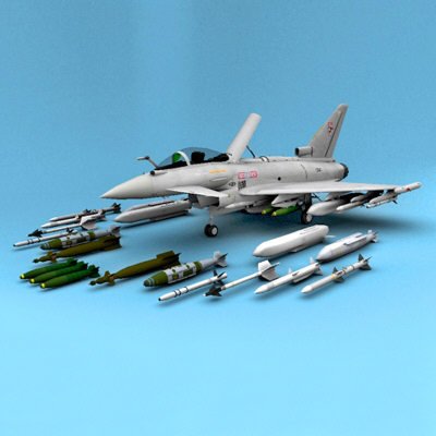 Typhoon Eurofighter 3D Model