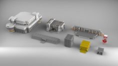 Sci-fi architecture 5 3D Model