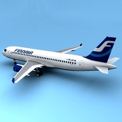 A320 finnar 3D Model