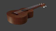 Hawaiian Ukulele Guitar 3D Model
