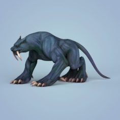 Fantasy Monster Leopard 3D Model