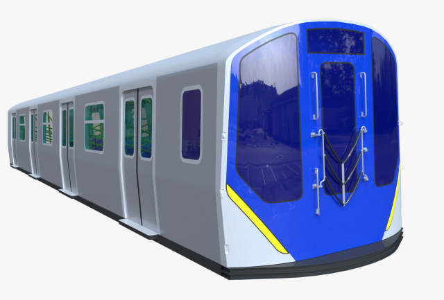 NYC subway car R211 3D Model