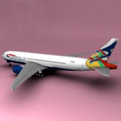 Boeing 777 British Airways Dove Colum 3D Model