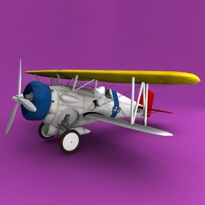 Curtiss F11C-2 Goshawk 3D Model