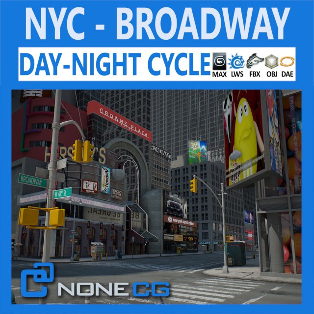 New York City Broadway 3D Model