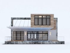 Sea-Container House 3D Model