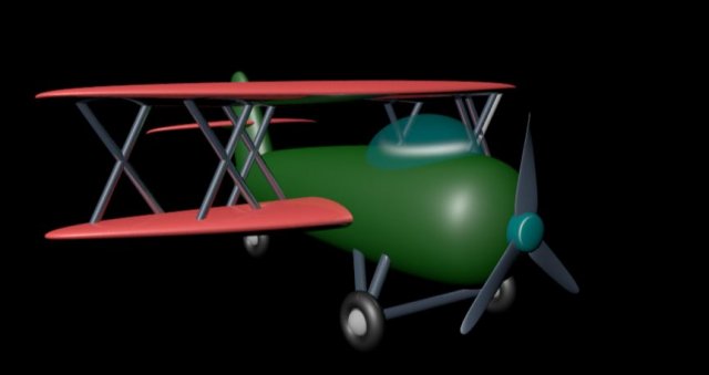 Small plane of toy 3D Model