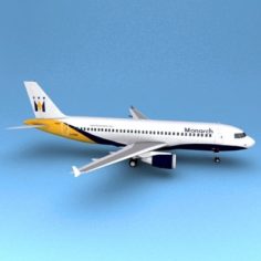 Airbus 320 Monarch 3D Model