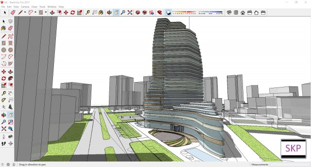 Sketchup hotel complex G6 3D Model
