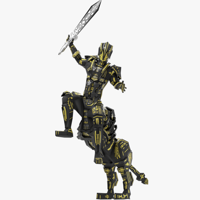 Armored Robot character 3D Model