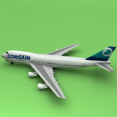 Boeing 747 Corsiar 3D Model