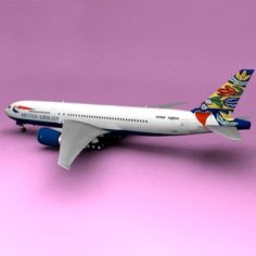 Boeing 777 British Airways Sweden 3D Model