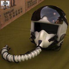 Flight Helmet 3D Model
