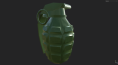 Grenade low polly 3D Model