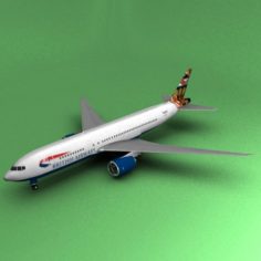 Boeing 777 British Airways Grand Union 3D Model