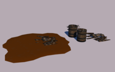 Oil barrel 3D Model
