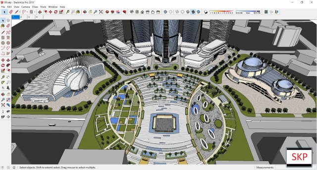 Sketchup residential complex B9 3D Model