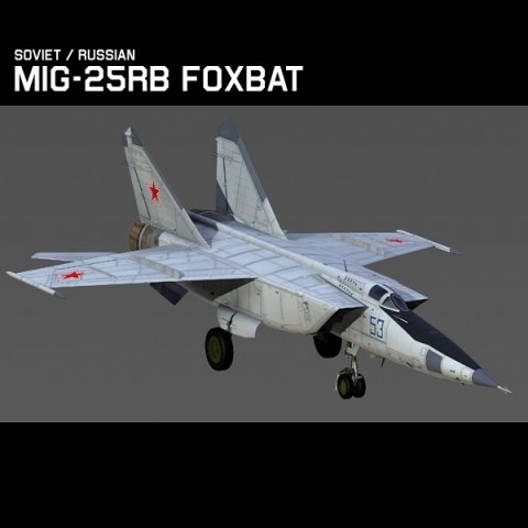 Mig 25RB Foxbat B 3D Model