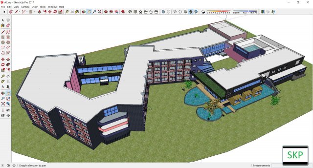 Sketchup building A2 3D Model