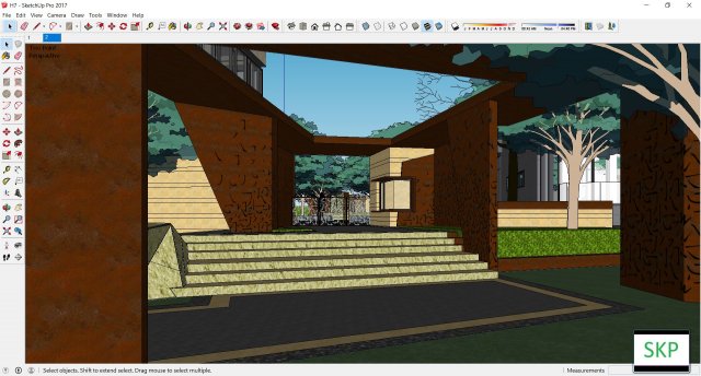 Sketchup Park H7 3D Model